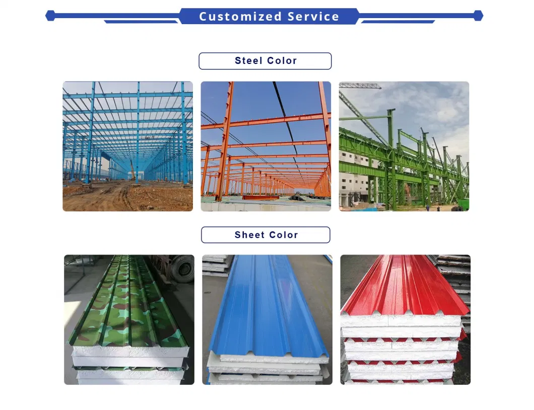 Pre Engineered Metal Shed Prefab Workshop Construction Building Hangar Steel Galpones Almacen Storage Warehouse Steel Structure Prefabricated Steel Building